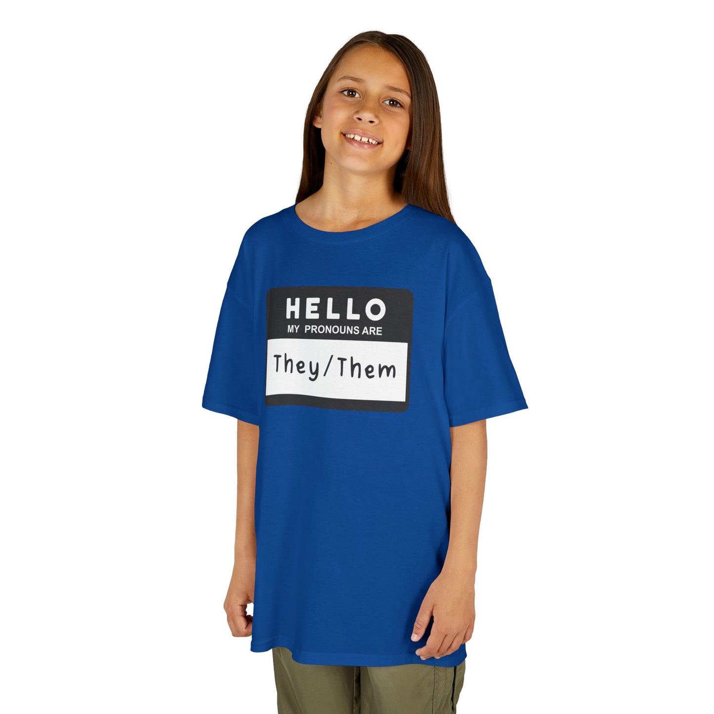 Hello, My Pronouns Are They/Them | Youth T-Shirt