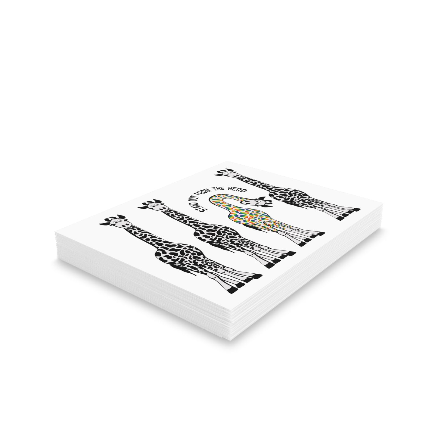 Stand Out From the Herd Giraffes | Greeting Cards