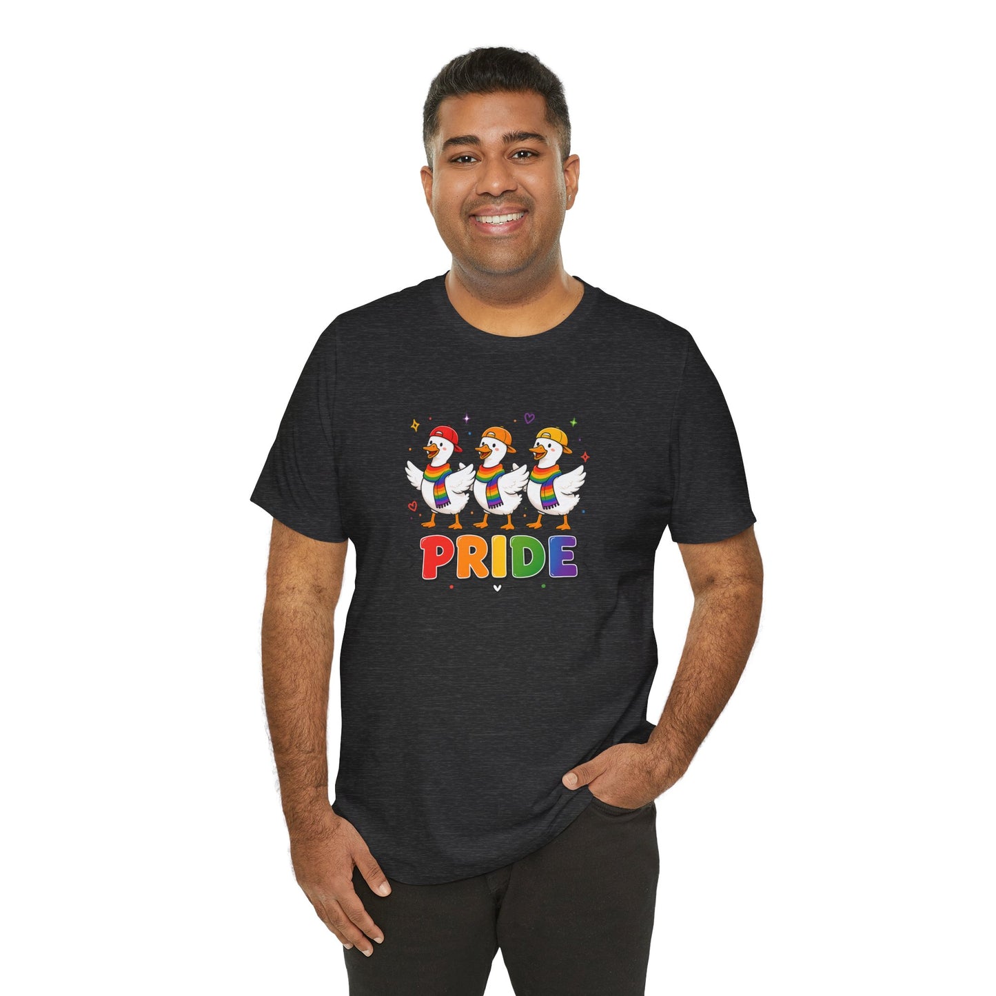 PRIDE Flock Rainbow Geese | Adult Tee