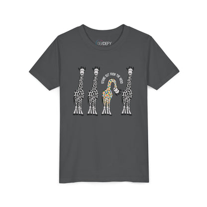 Stand Out From the Herd Rainbow Giraffe | Youth Shirt