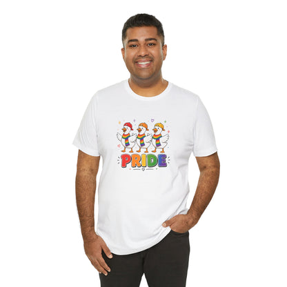 PRIDE Flock Rainbow Geese | Adult Tee