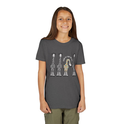 Stand Out From the Herd Rainbow Giraffe | Youth Shirt