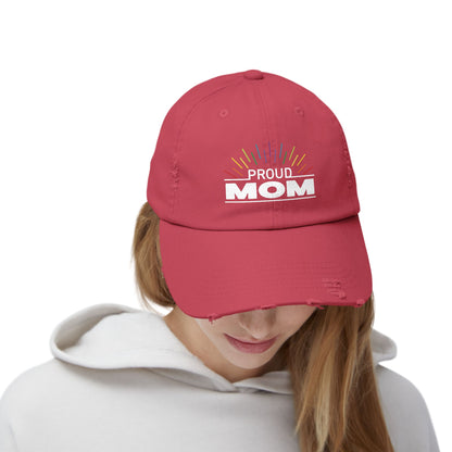 Proud Mom | Distressed Unisex Cap
