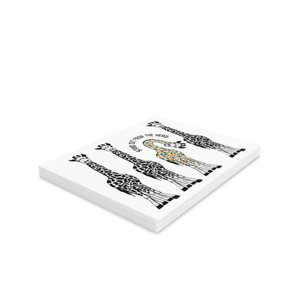 Stand Out From the Herd Giraffes | Greeting Cards