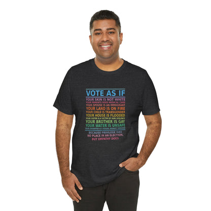 Vote With Empathy | Adult T-Shirt