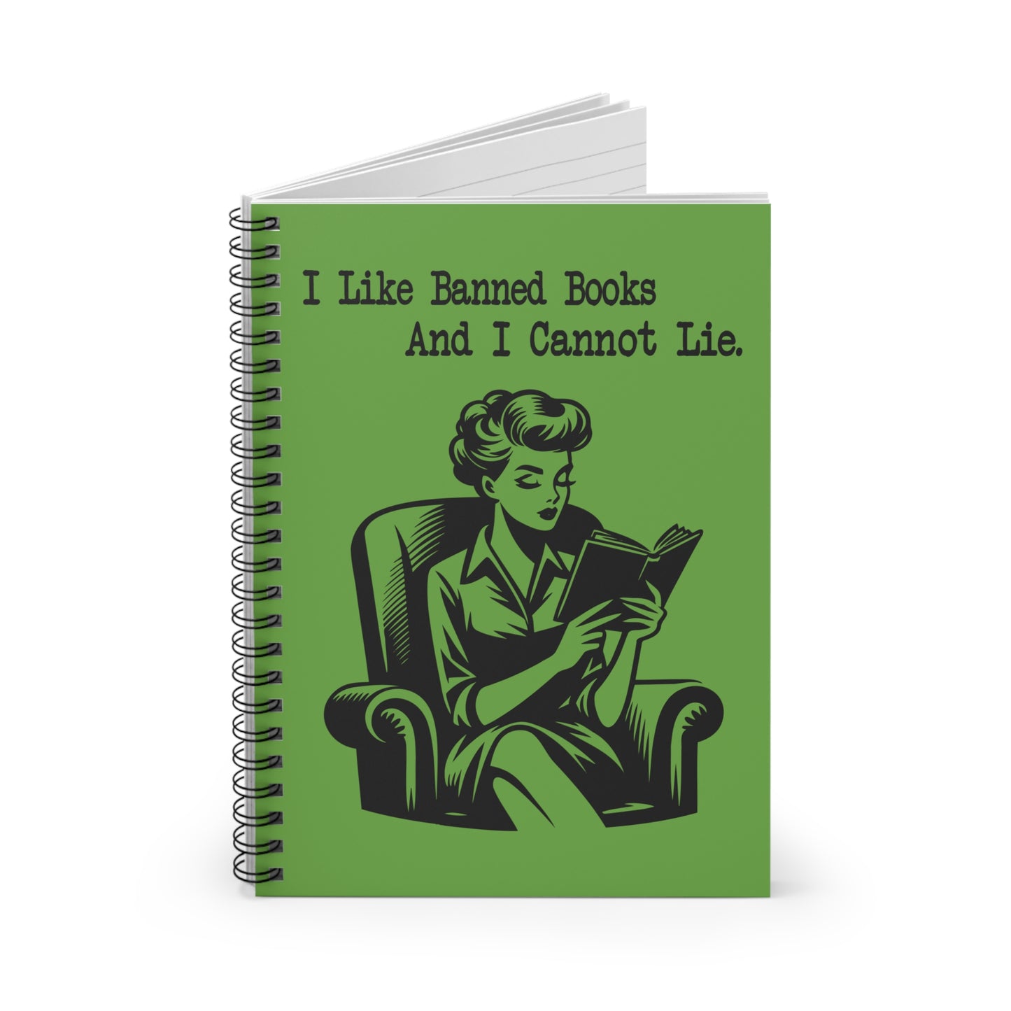 I Like Banned Books and I Cannot Lie | Ruled Spiral Notebook