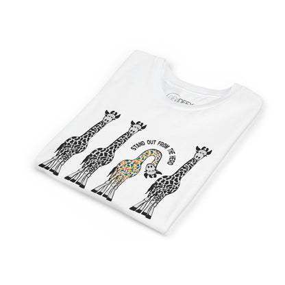 Stand Out From the Herd Rainbow Giraffe | Youth Shirt