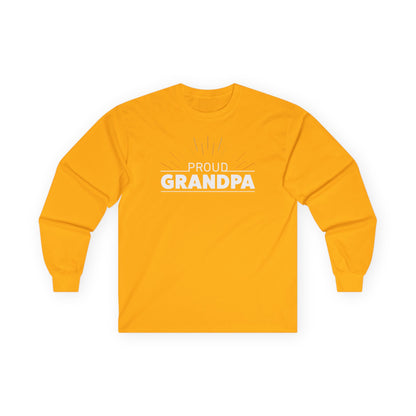 Proud Grandpa Long Sleeve Tee - Unisex Ultra Cotton Shirt for Father's Day