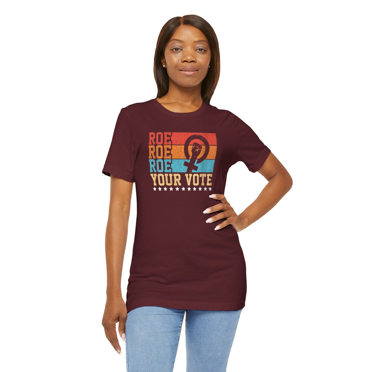 Roe Roe Roe Your Vote | Adult T-Shirt