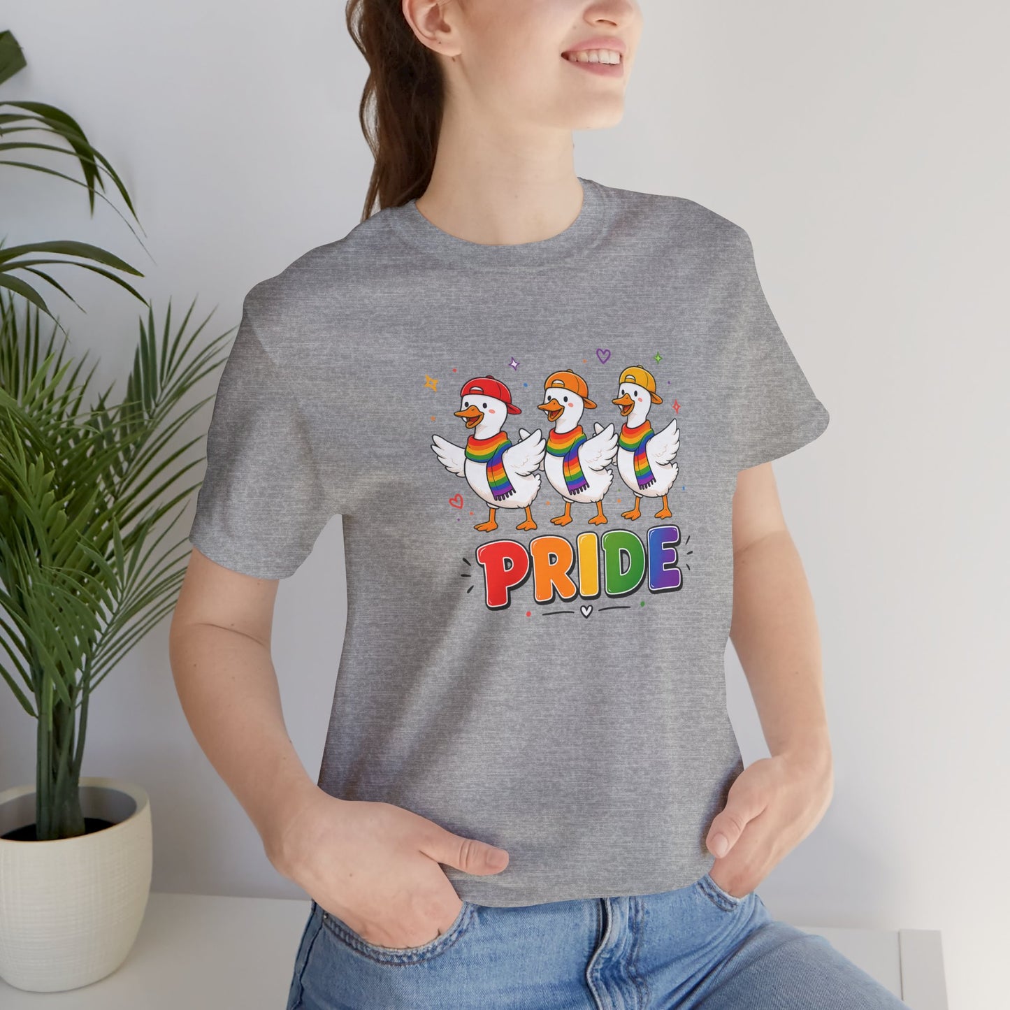 PRIDE Flock Rainbow Geese | Adult Tee