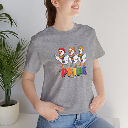 PRIDE Flock Rainbow Geese | Adult Tee