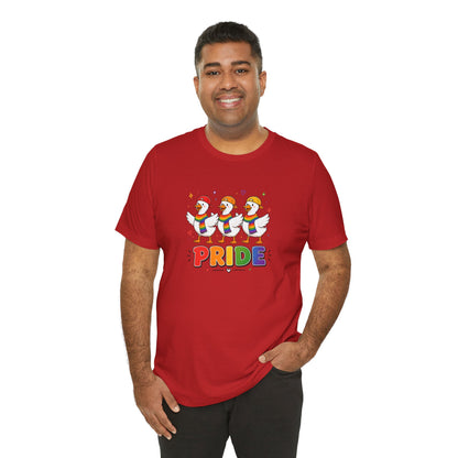 PRIDE Flock Rainbow Geese | Adult Tee