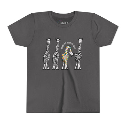 Stand Out From the Herd Rainbow Giraffe | Youth Shirt