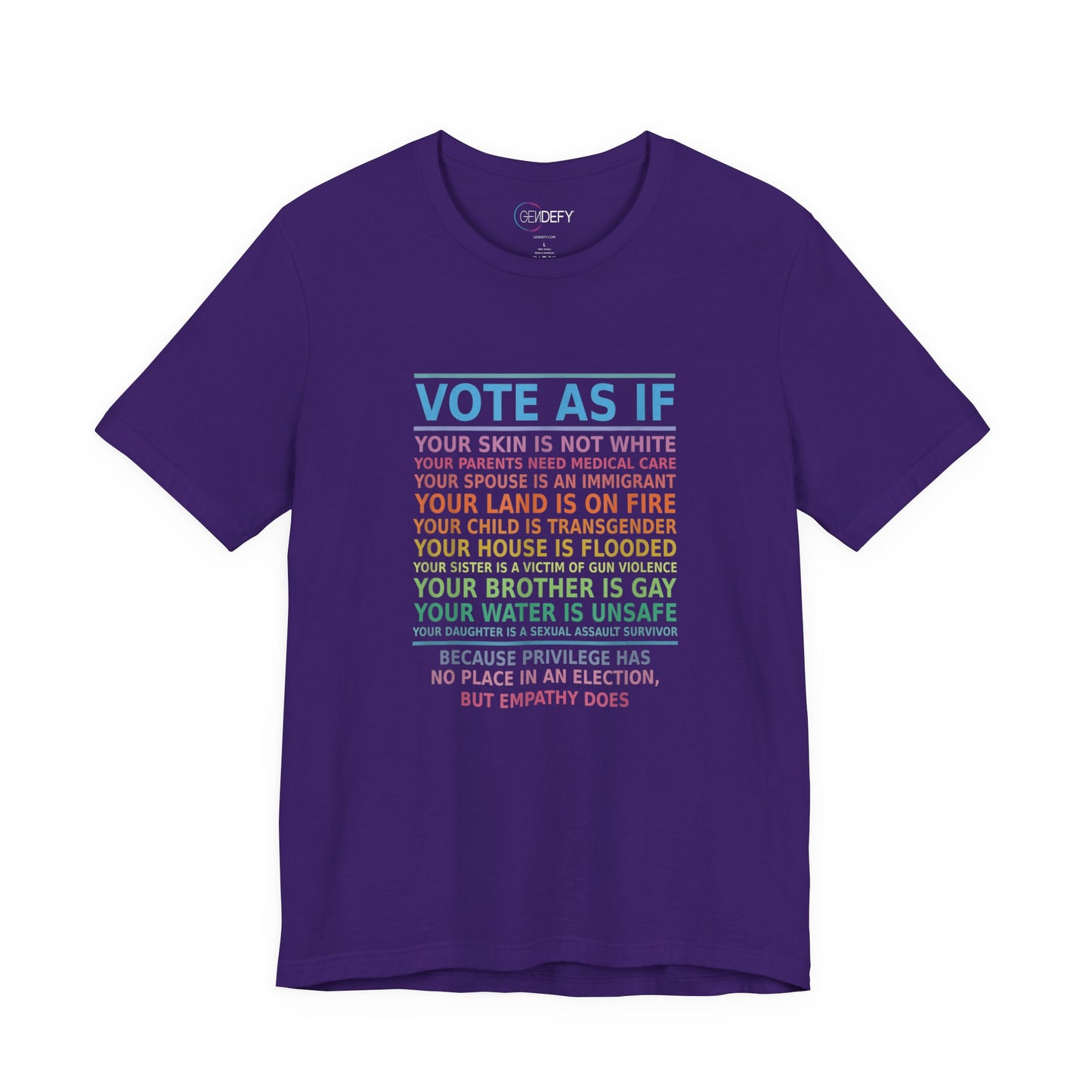 Vote With Empathy | Adult T-Shirt