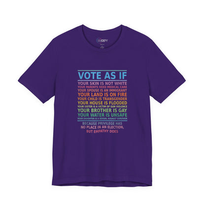 Vote With Empathy | Adult T-Shirt
