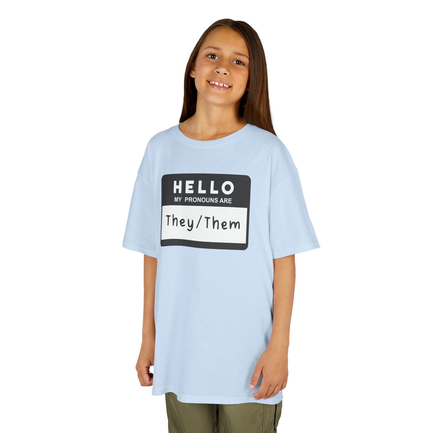 Hello, My Pronouns Are They/Them | Youth T-Shirt