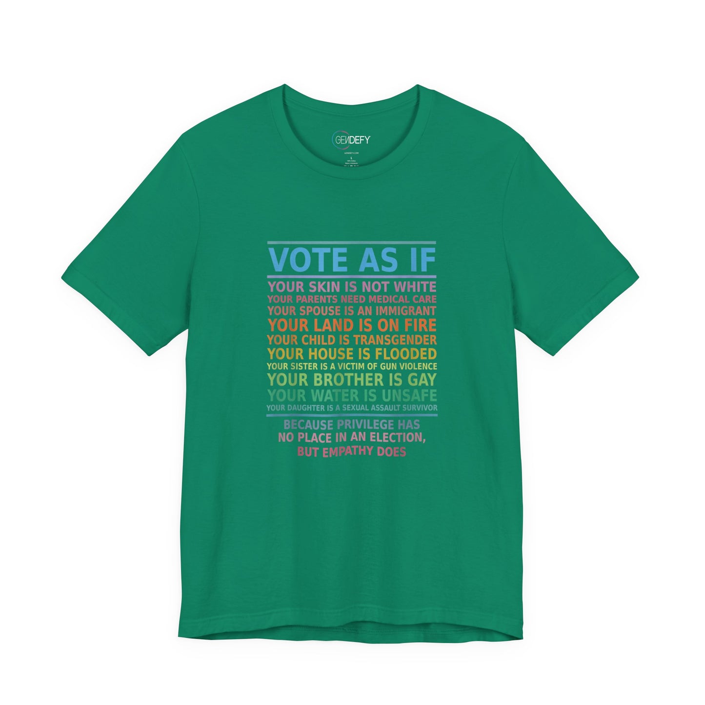 Vote With Empathy | Adult T-Shirt