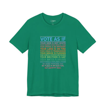 Vote With Empathy | Adult T-Shirt