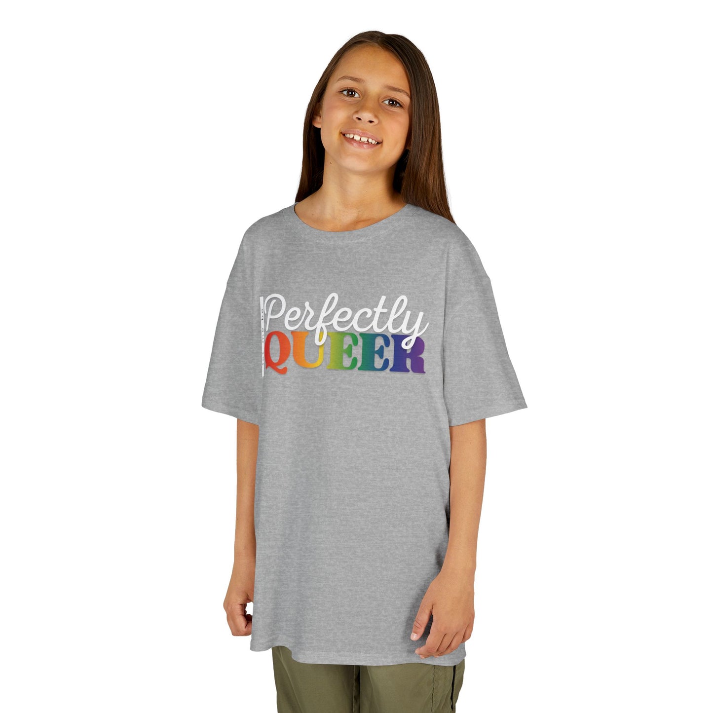 Let Me Be Perfectly Queer | Kids Heavy Cotton T-Shirt