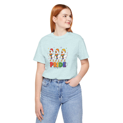 PRIDE Flock Rainbow Geese | Adult Tee