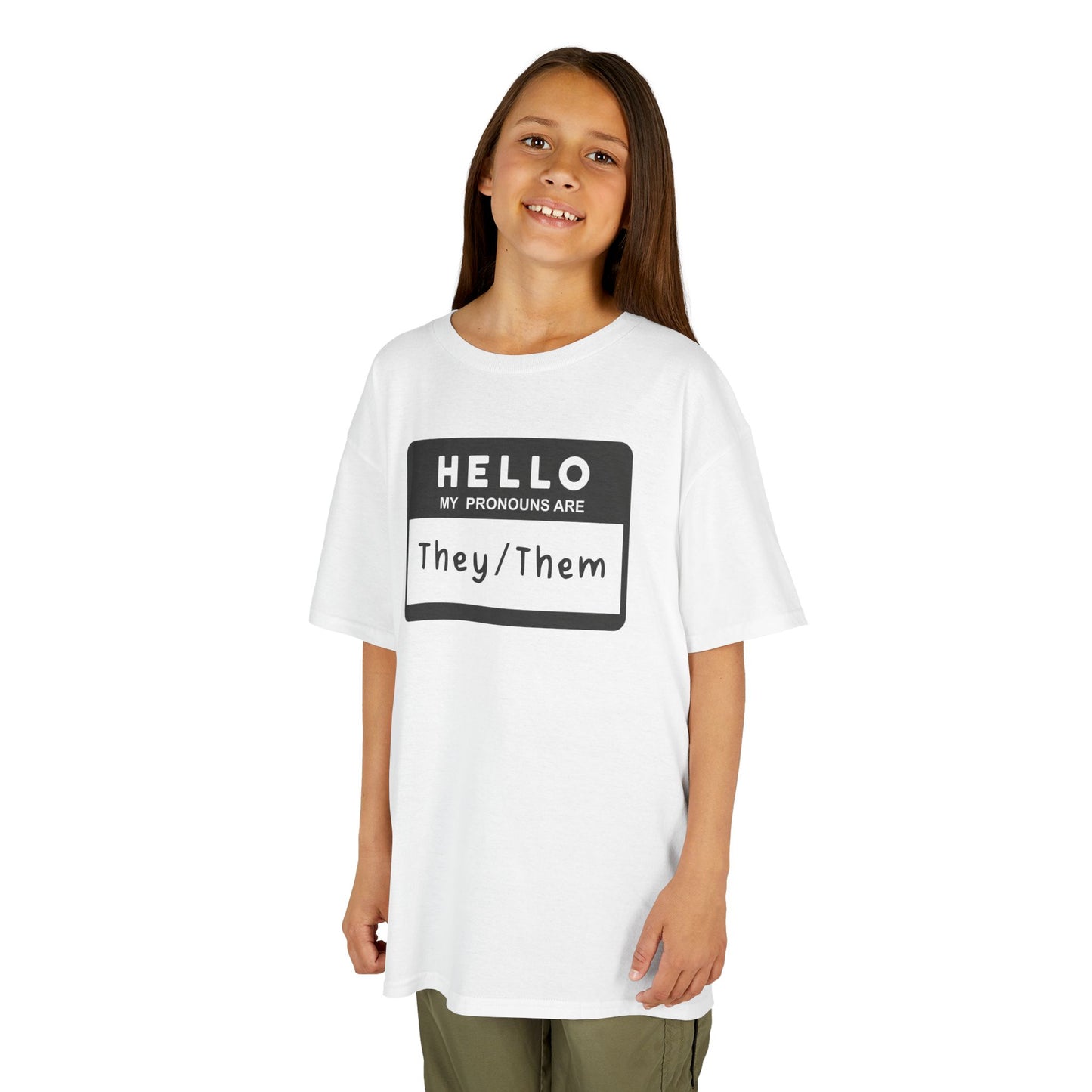 Hello, My Pronouns Are They/Them | Youth T-Shirt