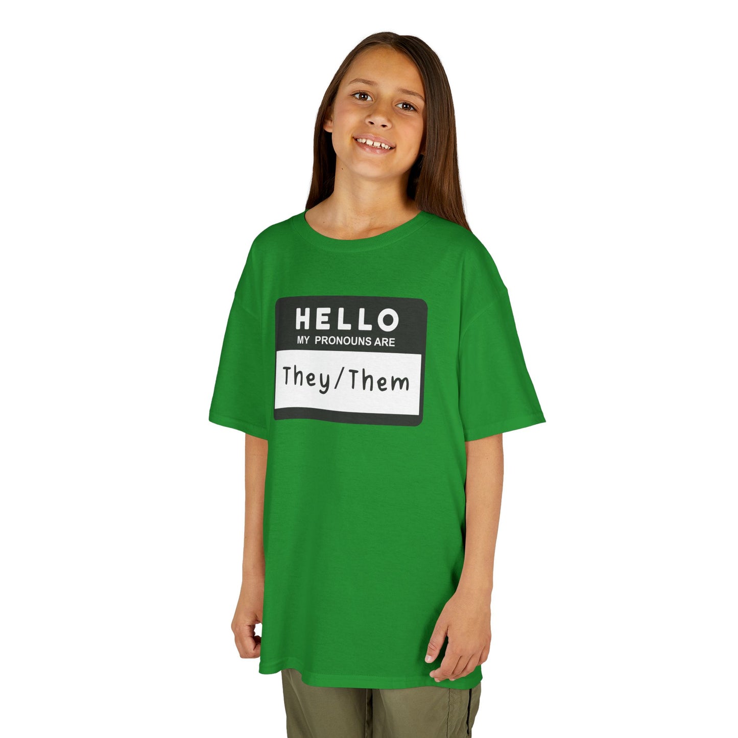 Hello, My Pronouns Are They/Them | Youth T-Shirt