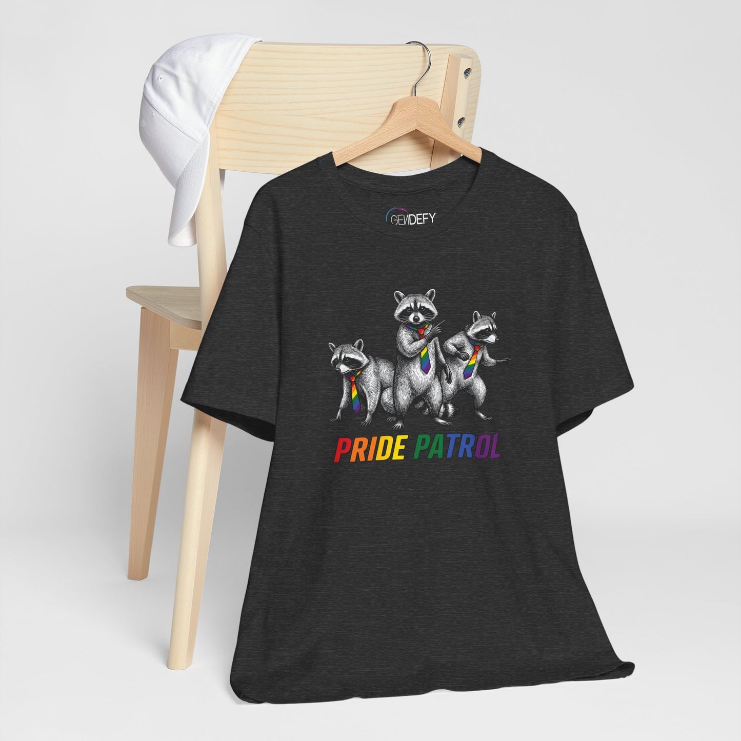 Rainbow Raccoon Pride Patrol — Adult Tee