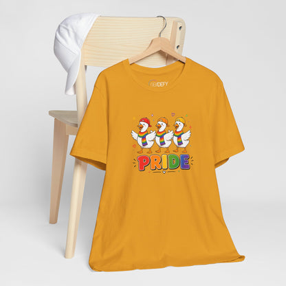 PRIDE Flock Rainbow Geese | Adult Tee