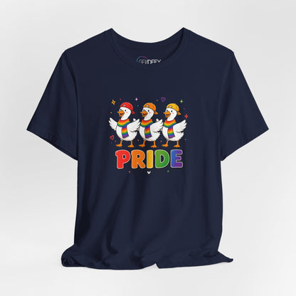 PRIDE Flock Rainbow Geese | Adult Tee