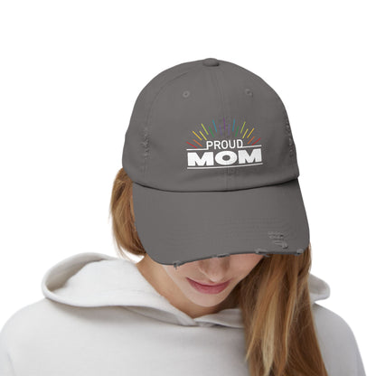 Proud Mom | Distressed Unisex Cap