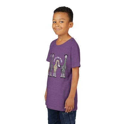 Stand Out From the Herd Rainbow Giraffe | Youth Shirt