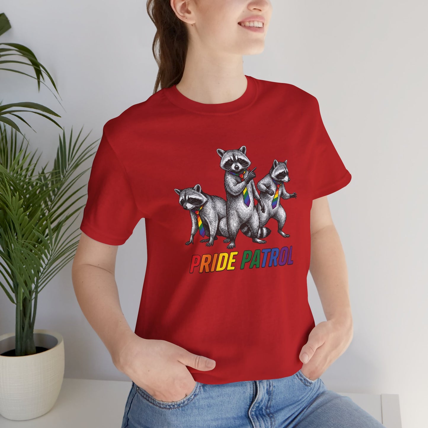 Rainbow Raccoon Pride Patrol — Adult Tee