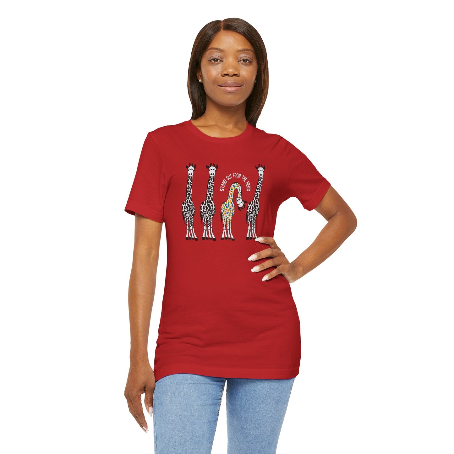 Giraffe - Stand Out From the Herd | Adult Tee