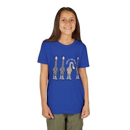 Stand Out From the Herd Rainbow Giraffe | Youth Shirt