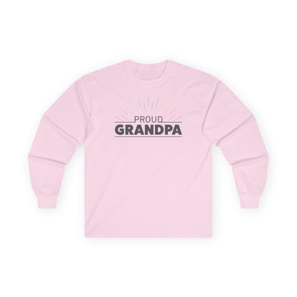 Proud Grandpa Long Sleeve Tee - Unisex Ultra Cotton Shirt for Father's Day