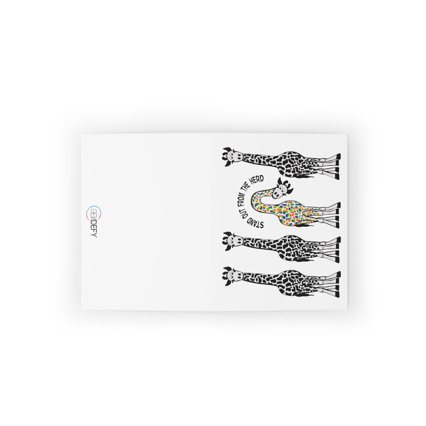 Stand Out From the Herd Giraffes | Greeting Cards