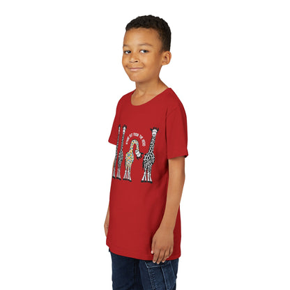 Stand Out From the Herd Rainbow Giraffe | Youth Shirt