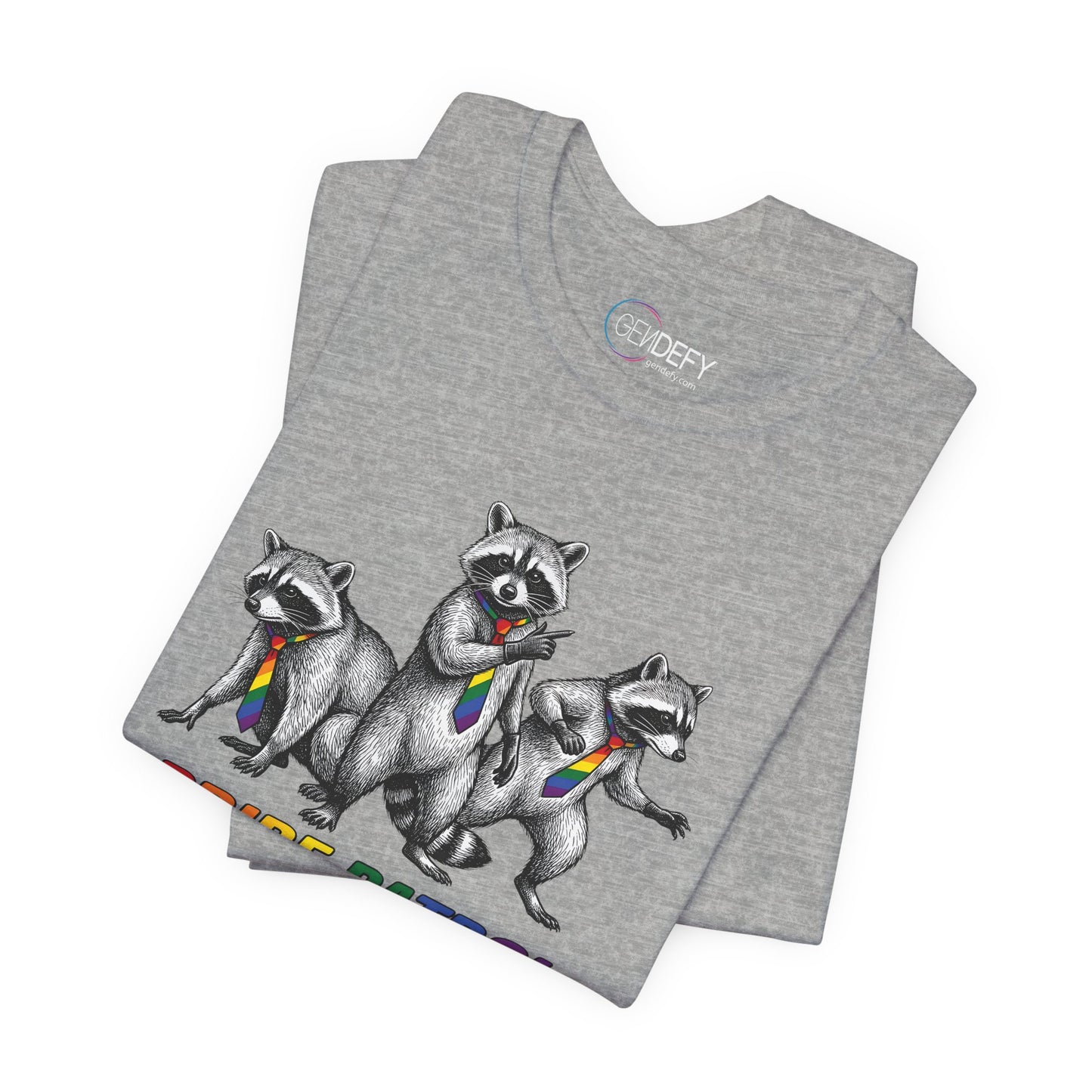 Rainbow Raccoon Pride Patrol — Adult Tee