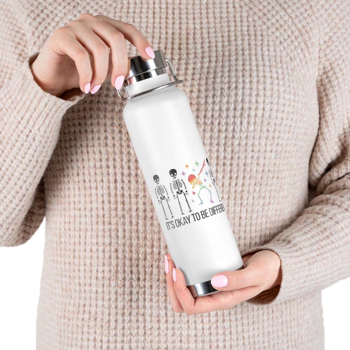 It’s OK to Be Different | Copper Vacuum Insulated Bottle (22oz)