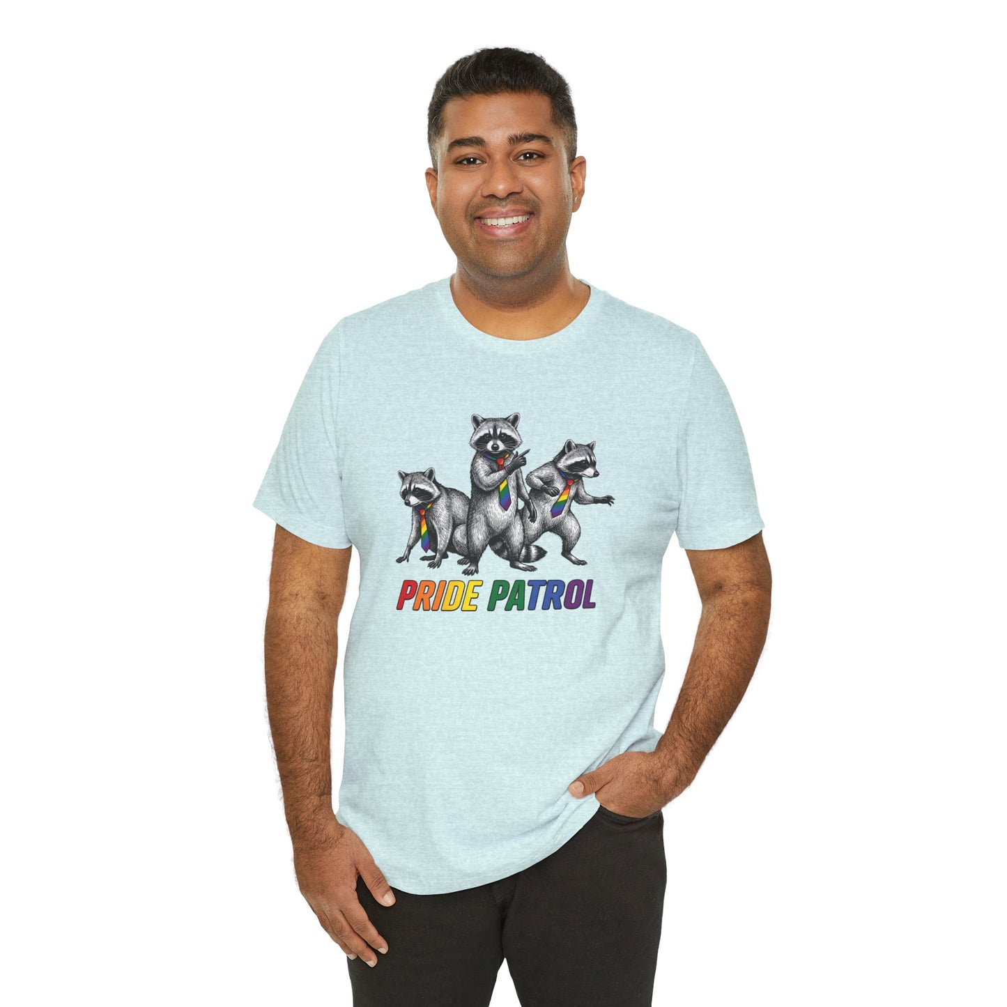 Rainbow Raccoon Pride Patrol — Adult Tee