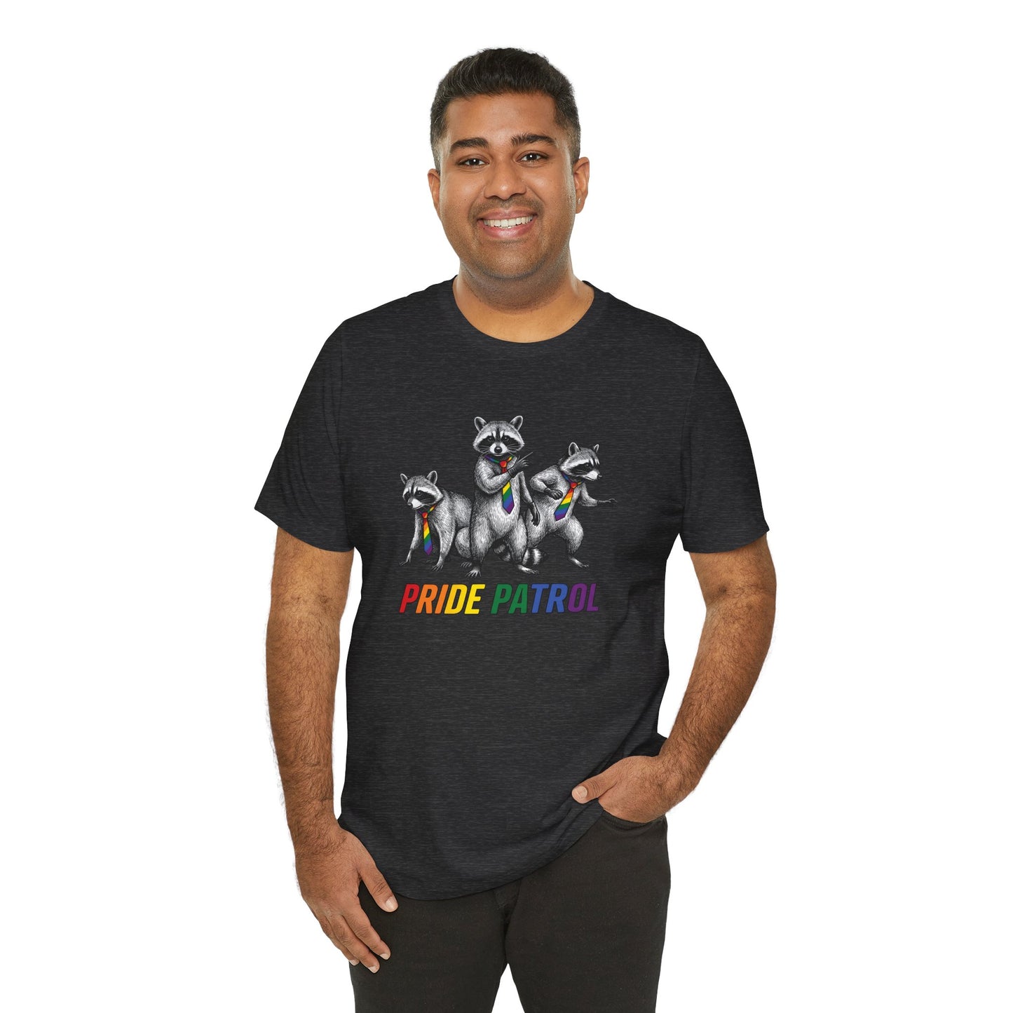 Rainbow Raccoon Pride Patrol — Adult Tee
