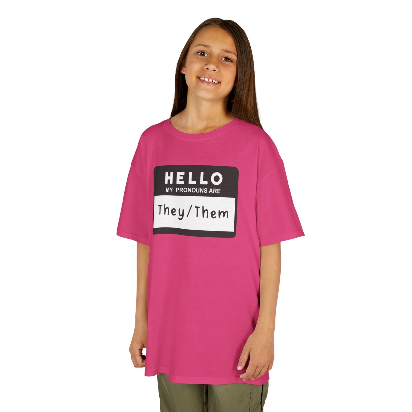Hello, My Pronouns Are They/Them | Youth T-Shirt
