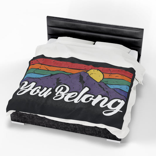 You Belong | Velveteen Plush Blanket