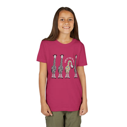 Stand Out From the Herd Rainbow Giraffe | Youth Shirt