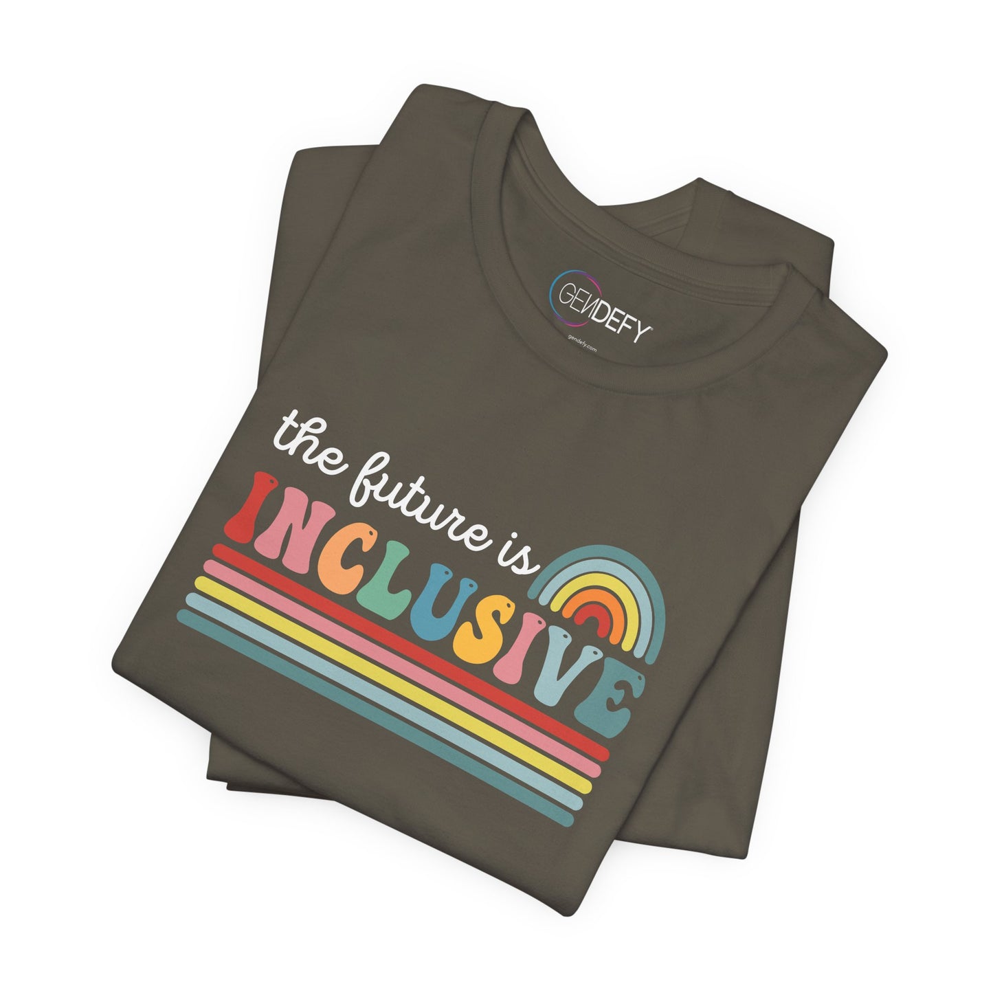 The Future Is Inclusive with Rainbow | Adult T-Shirt