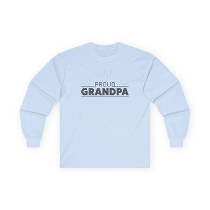 Proud Grandpa Long Sleeve Tee - Unisex Ultra Cotton Shirt for Father's Day