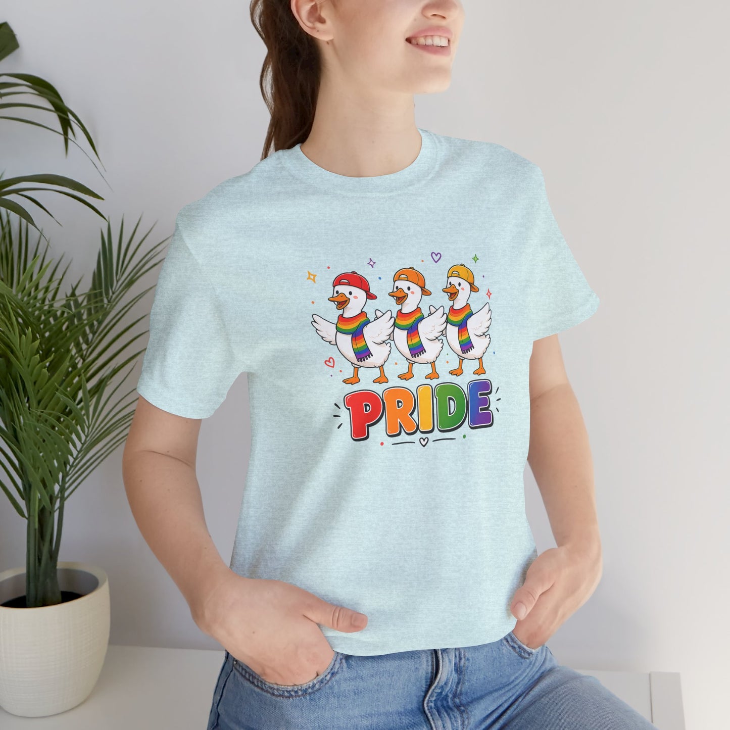 PRIDE Flock Rainbow Geese | Adult Tee