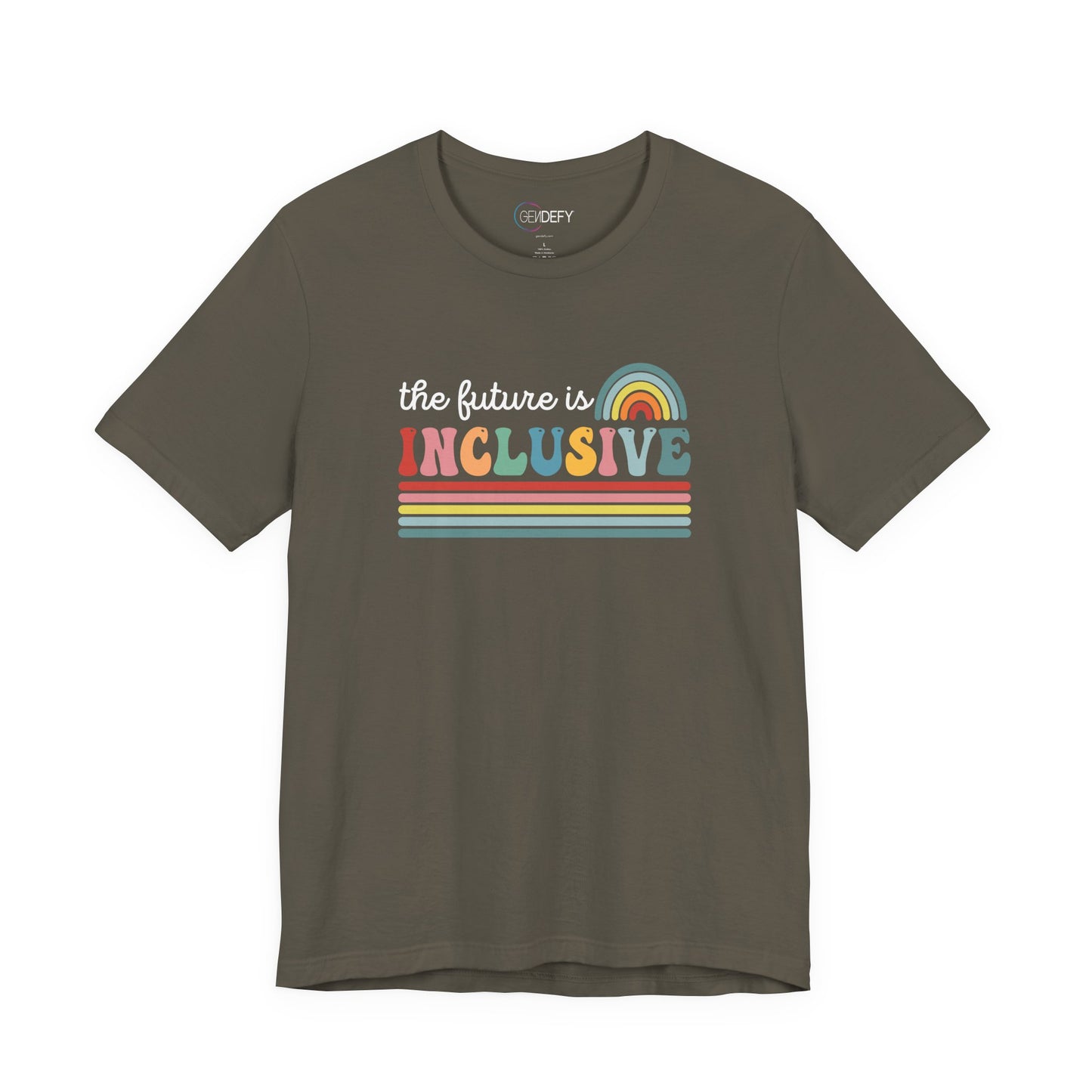 The Future Is Inclusive with Rainbow | Adult T-Shirt