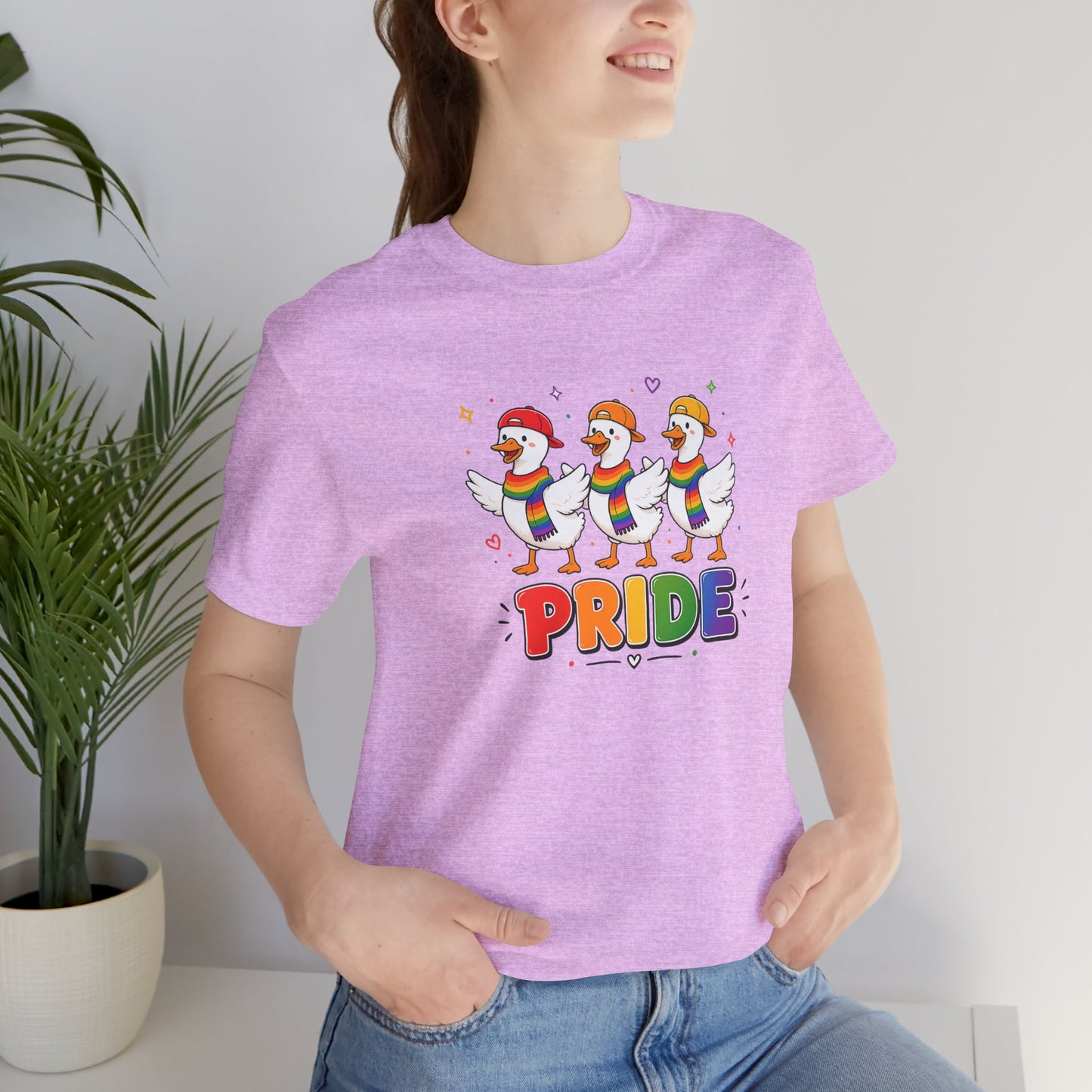PRIDE Flock Rainbow Geese | Adult Tee