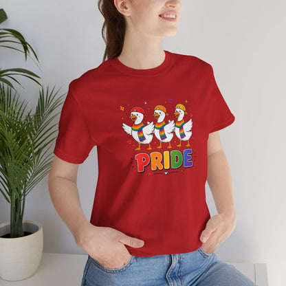 PRIDE Flock Rainbow Geese | Adult Tee